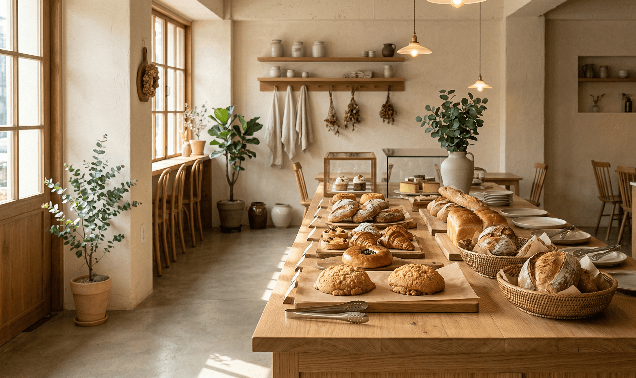 빵과 커피를 편하게 즐길 수 있는 베이커리