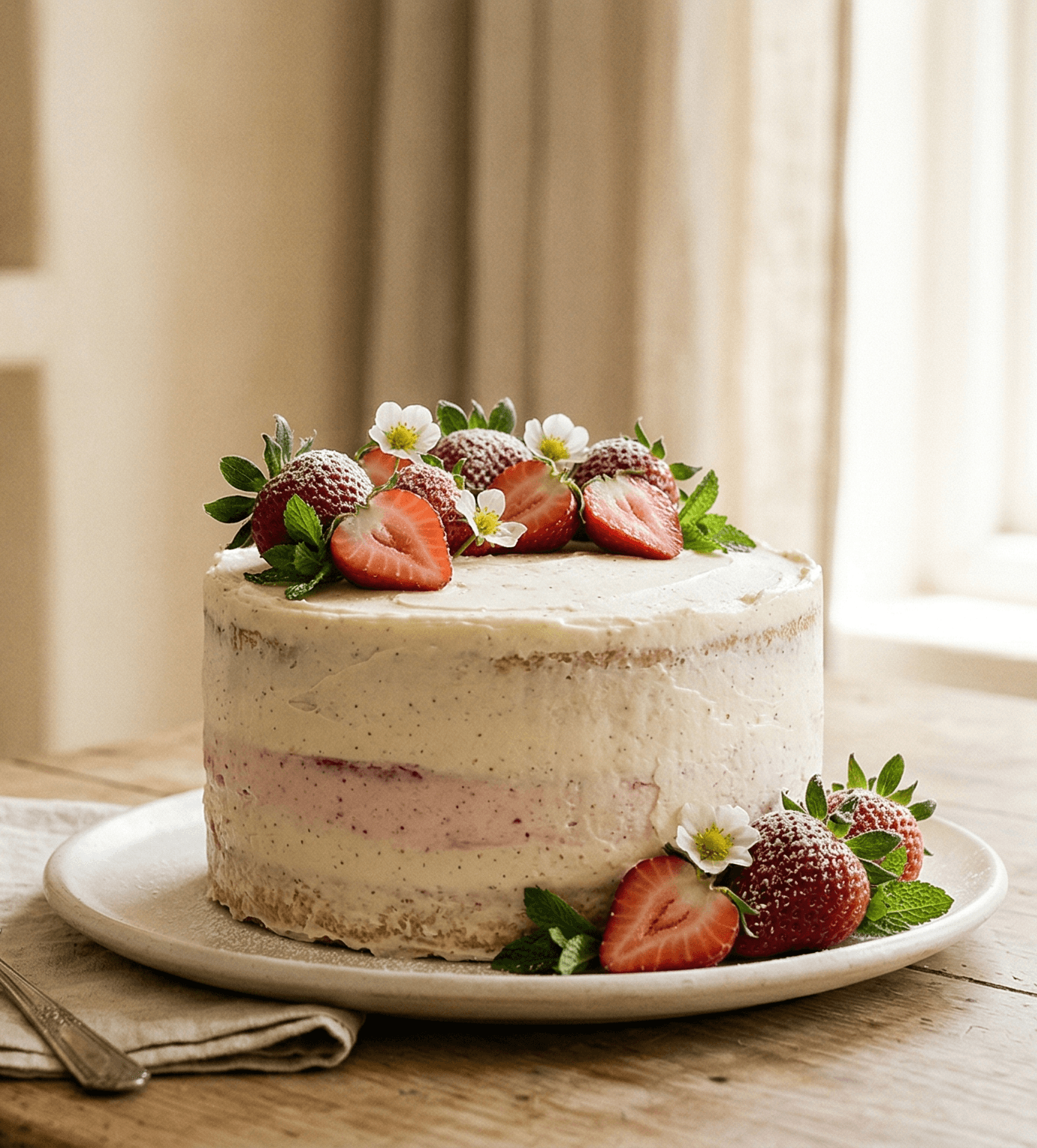 딸기 케이크 이미지