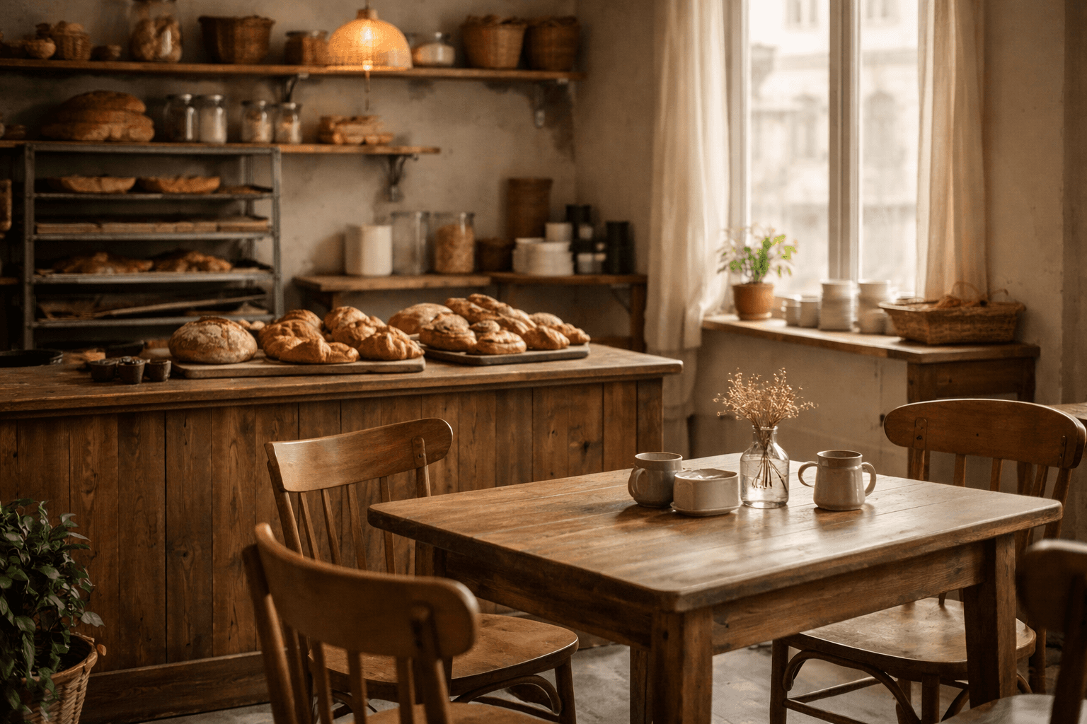 베이커리 매장 내부